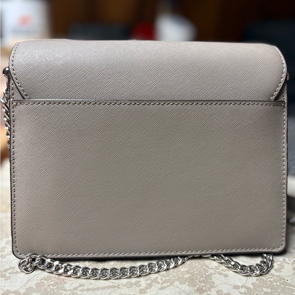 Tory Burch Gray Crossbody Bag with Chain Strap - Picture 3 of 8